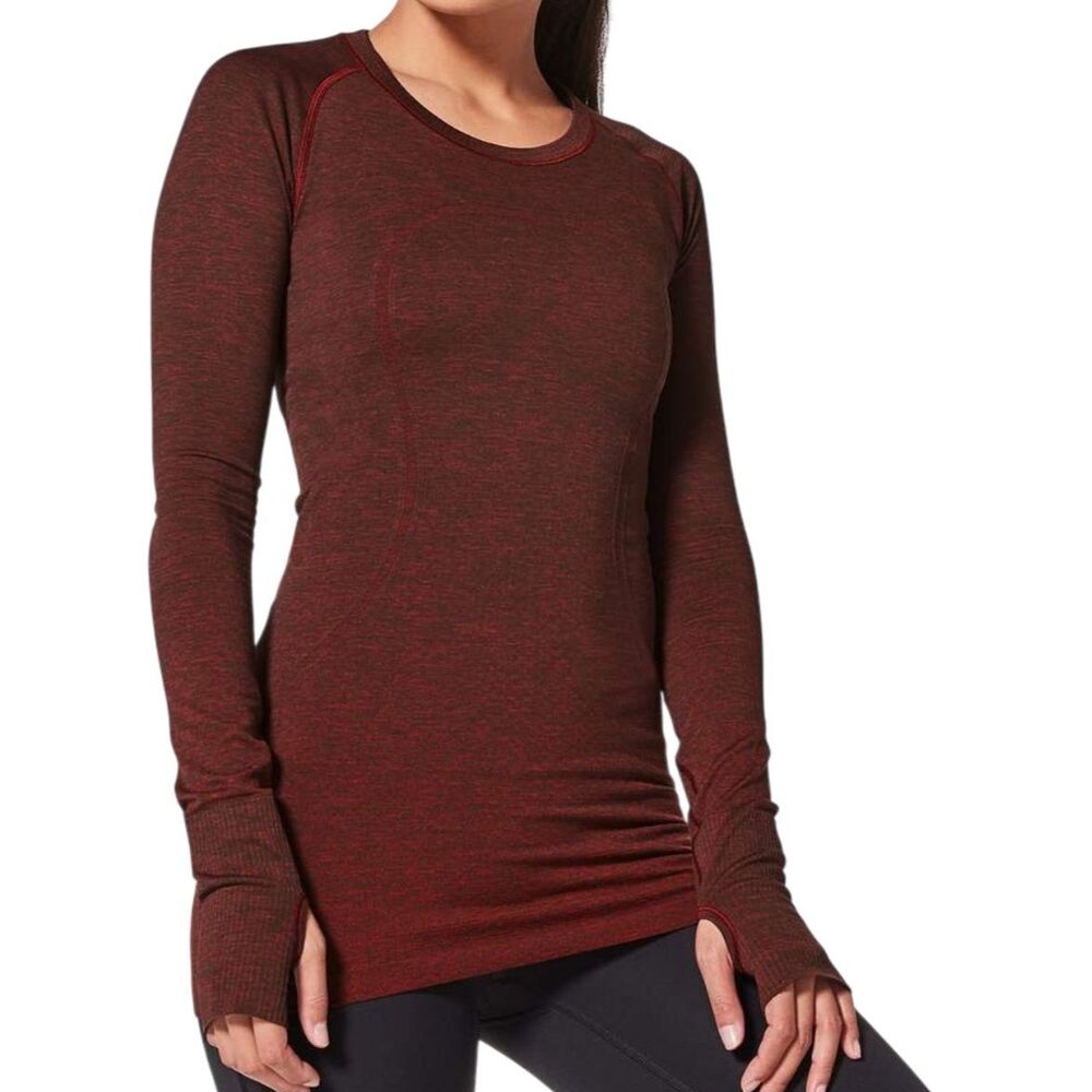 Lululemon Swiftly Tech Long Sleeve Crew *Lulu Red / Black